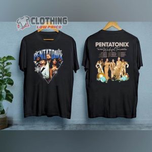 Pentatonix Christmas Album Merch Pentatonix The Most Wonderful Tour Of The Year 2023 Tour Shirt Christmas Album Pentatonix Band T Shirt