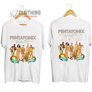 Pentatonix The Most Wonderful Tour Of The Year 2023 Merch Pentatonix Band Holiday Tour Shirt The Most Wonderful Tour Of The Year T Shirt 1