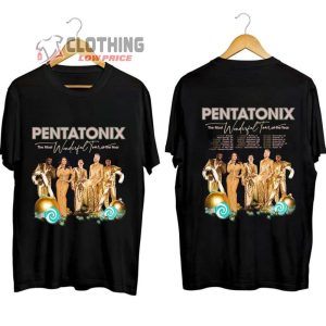 Pentatonix The Most Wonderful Tour Of The Year 2023 Merch Pentatonix Band Holiday Tour Shirt The Most Wonderful Tour Of The Year T Shirt 2