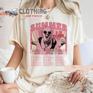 Pink Singer Tour T- Shirt, Pink 2023 Summer Carnival Tour Sweatshirt, P!nk Summer Carnival Tour 2023 T- Shirt