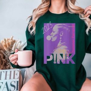 Pink Summer Carnival 2023 Signature Merch Trustfall Album Sweatshirt Pink Singer Music Festival Tee 2