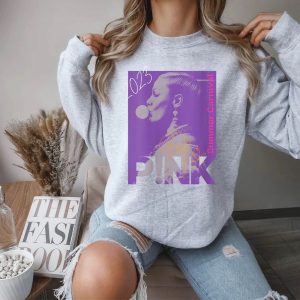 Pink Summer Carnival 2023 Signature Merch Trustfall Album Sweatshirt Pink Singer Music Festival Tee 3