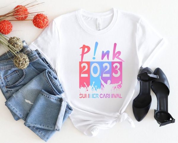 Pink Summer Carnival 2023 T- Shirt, Pink Festival Tour T- Shirt, Pink Setlist 2023 Us Tour T- Shirt