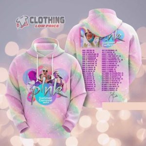 Pink Summer Carnival Music Festival World Tour 2023 Signature Hoodie 3D All Over Printed 2