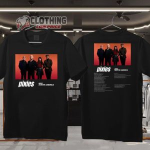 Pixies 2023 North American Tour Merch, Pixies 2023 Tour Dates Shirt, Pixies Announce Leg One of 2023 North American Tour T-Shirt