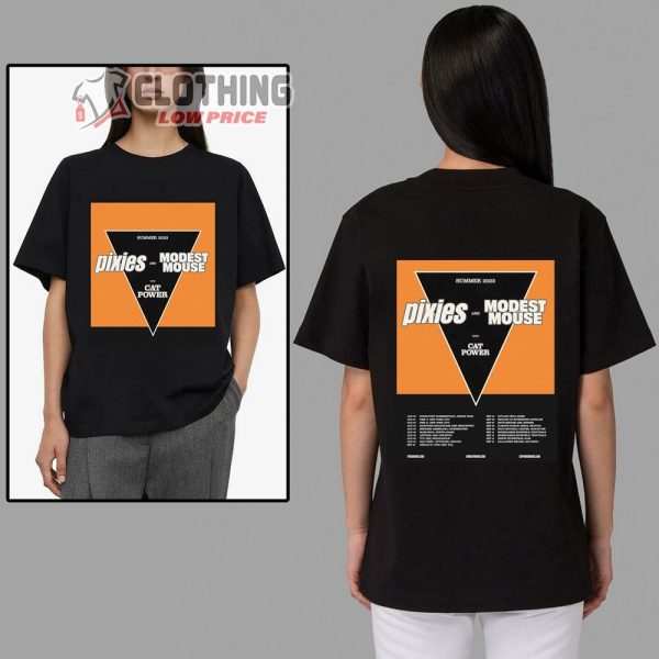 Pixies Leg Three Of Their 2023 North American Tour Merch, Pixies And Modest Mouse With Cat Power Summer Tour 2023 Shirt, Pixies Tour Dates 2023 North American T-Shirt