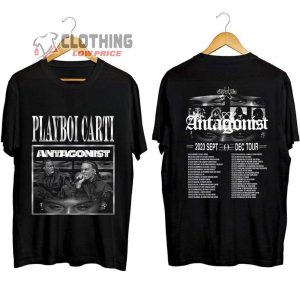 Playboi Carti Antagonist Europe Tour 2023 Merch Playboi Carti Songs Shirt Playboi Carti Tour Antagonist Setlist 2023 T Shirt 1