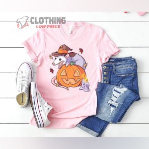 Possum Pumpkin Shirt Halloween Pumpkin T Shirt Spooky Possum Halloween Funny Halloween Tee 3