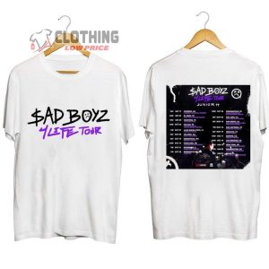 Sad Boyz 4 Life Tour Tickets Shirt Junior H US Sad Boyz Tour 2023 Concert TShirt Junior H Album Tee1 2