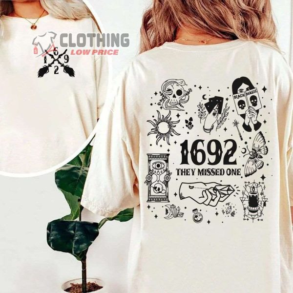 Salem 1692 Black Magic Merch, 1962 They Missed One Shirt, Salem Est 1692 You Missed One T-Shirt