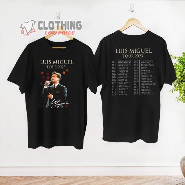 Signature Luis Miguel Merch, Luis Miguel Tour Dates 2023 Tee, Luis Miguel Fan Gift Shirt, 2023 Concert Luis Miguel T-Shirt