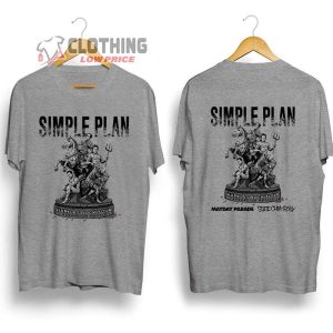 Simple Plan 2024 UK Tour Merch Simple Plan Band Hard As Rock Tour Europe UK Shirt Simple Plan Punk Rock Band With Mayday Parade State Champs T Shirt 3