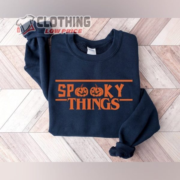 Spooky Things Funny Halloween Pumpkin Shirt, Halloween Stranger Things Hhn Tee, Halloween Horror Nights 32 Merch