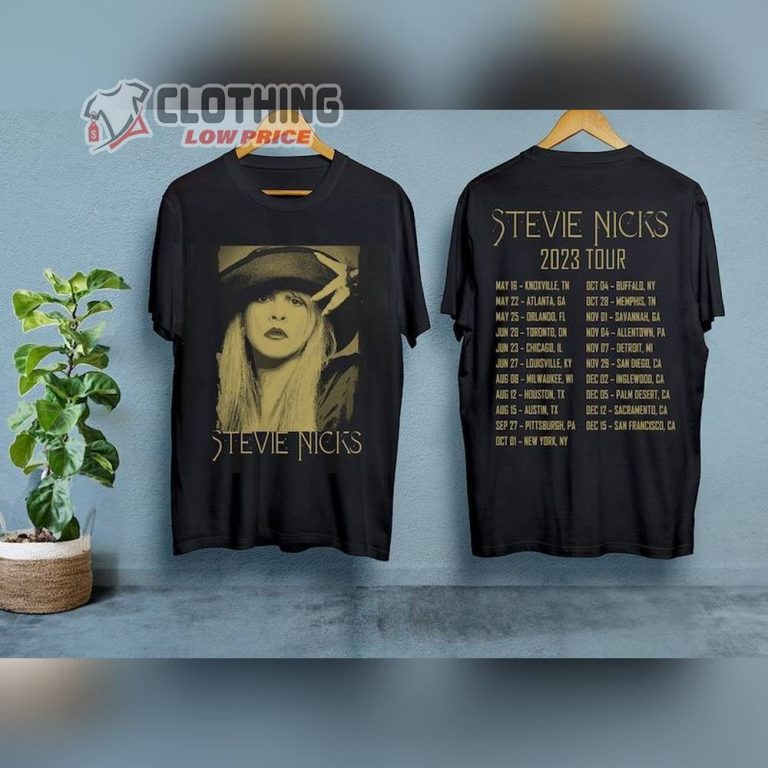 Stevie Nicks 2023 Tour Setlist T Shirt, Stevie Nicks 2023 Tour Setlist