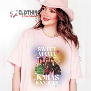 Sweet Mama It’S The Jonas Brothers Shirt, Jonas Brothers Five Albums One Night Tour T-Shirt, Jonas Brothers Yankee Stadium Tee