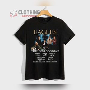The Eagles Band Tour 2023 TShirt, Eagles The Long Goodbye Shirt, Eagles Finals Tour Shirt, Eagles Rock Band Tee Merch
