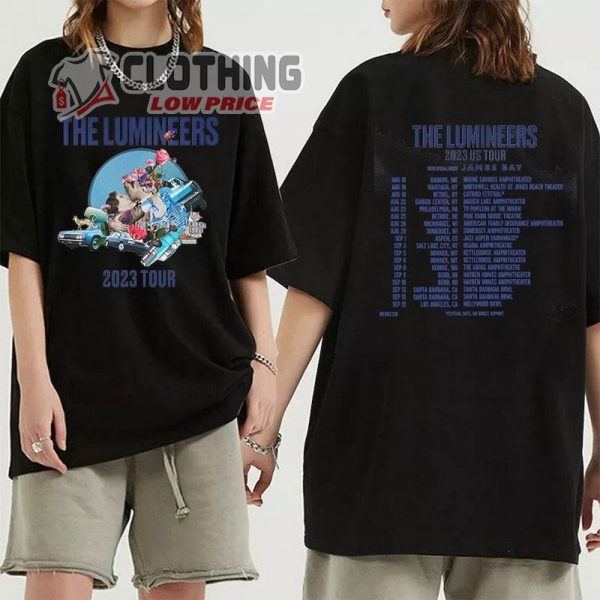 The Lumineers 2023 Us Tour T- Shirt, The Lumineers 2023 Concert Shirt, The Lumineers 2023 Tour Dates Shirt, Lumineers Concert Outfit Merch