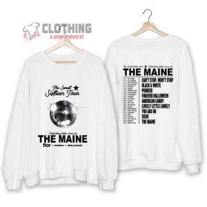 The Maine Tour Tour Dates Shirt, The Sweet Sixteen Tour Setlists 2023 Merch, The Maine Band T-Shirt, The Maine Concert Shirt, The Maine Tee