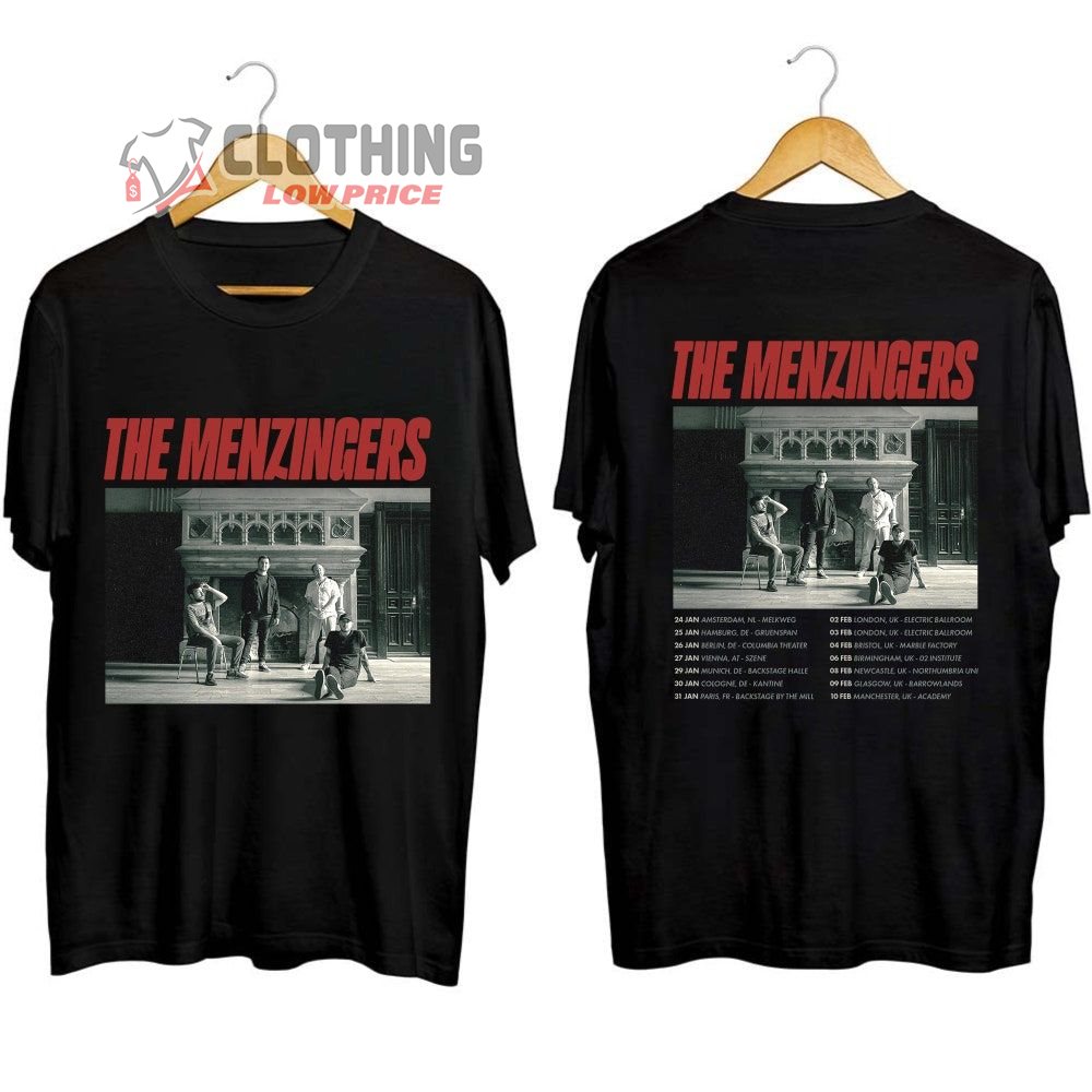 The Menzingers World Tour 2024 Merch, The Menzingers Tickets Tour Dates And Concert 2024 Shirt, The Menzingers Tour 2024 UK T-Shirt