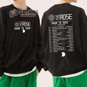The Rose Band Logo Merch, The Rose 2023 ‘Dawn To Dusk’ Us And Canada Tour Shirt, The Rose Kpop Band Logo Sweatshirt