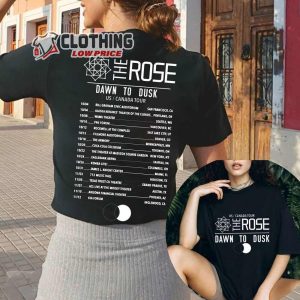 The Rose Band Logo Merch, The Rose 2023 ‘Dawn To Dusk’ Us And Canada Tour Shirt, The Rose Kpop Band Logo Sweatshirt