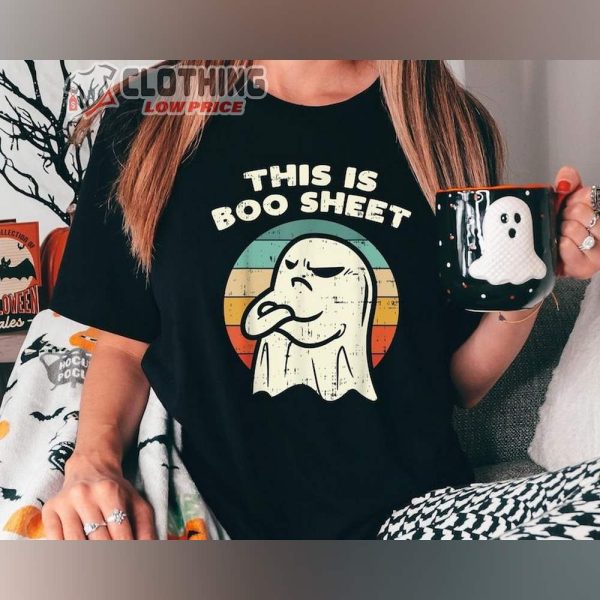 This Is Boo Sheet Shirt, Halloween Ghost Shirt, Boo Sheet Shirt, Cool Ghost Halloween Tee, Retro Halloween T-Shirt, Halloween Gift