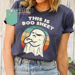 This Is Boo Sheet Shirt, Halloween Ghost Shirt, Boo Sheet Shirt, Cool Ghost Halloween Tee, Retro Halloween T-Shirt, Halloween Gift