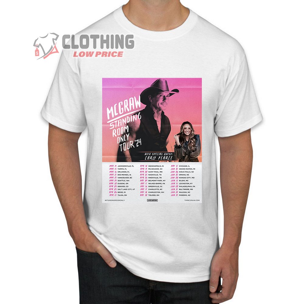 Tim McGraw Tour 2024 With Carly Pearce Merch, Tim McGraw Tour 2024