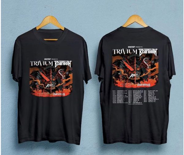 Trivium And Beartooth Shirt, The American Tour 2023 T- Shirt, Trivium European Tour 2023 Dates Merch