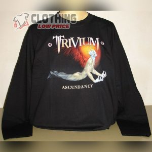Trivium Ascendancy Long Sleeve T- Shirt, Trivium Band Merchandise T- Shirt, Trivium European Tour 2023 Schedule Merch