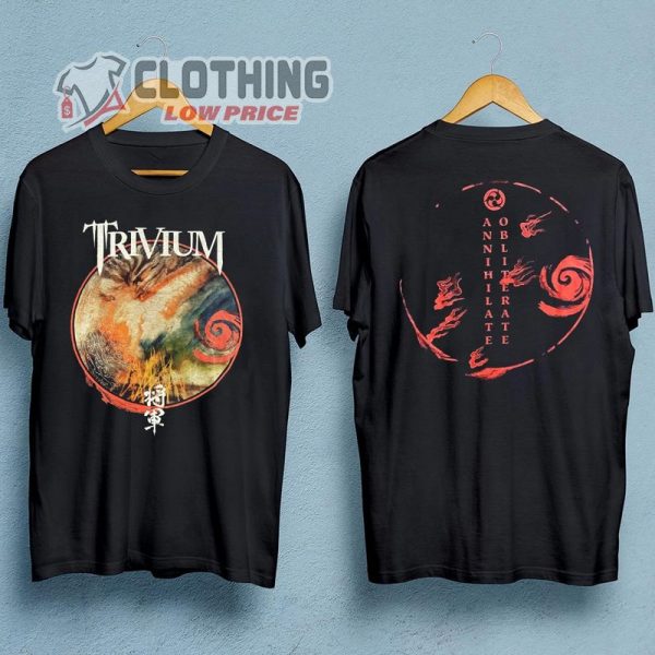 Trivium Band Tour T- Shirt, Trivium Albums Ranked Merch, Trivium Setlist T- Shirt, Trivium European Tour 2023 Dublin Merch