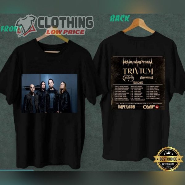 Trivium Band Tour T- Shirt, Trivium Band Tour Dates Merch, Trivium Albums Ranked Merch T- Shirt