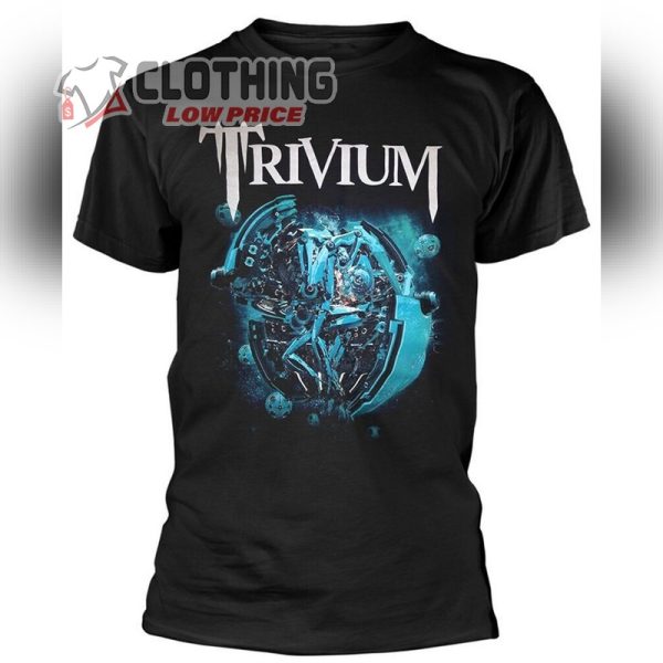 Trivium Mechanical Orb T-shirt, Trivium European Tour 2023 Dates Merch, Trivium Setlist T- Shirt