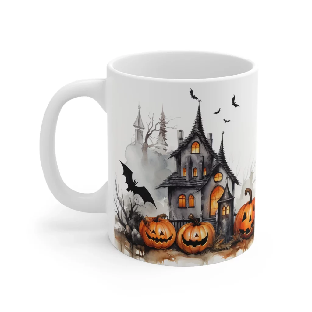 Vintage Halloween Spooky Mug esty