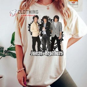 Vintage Jonas Brothers The AlbumT-Shirt, Jonas Brothers Five Albums One Night Tour Merch, Jonas Brothers Songs Tee