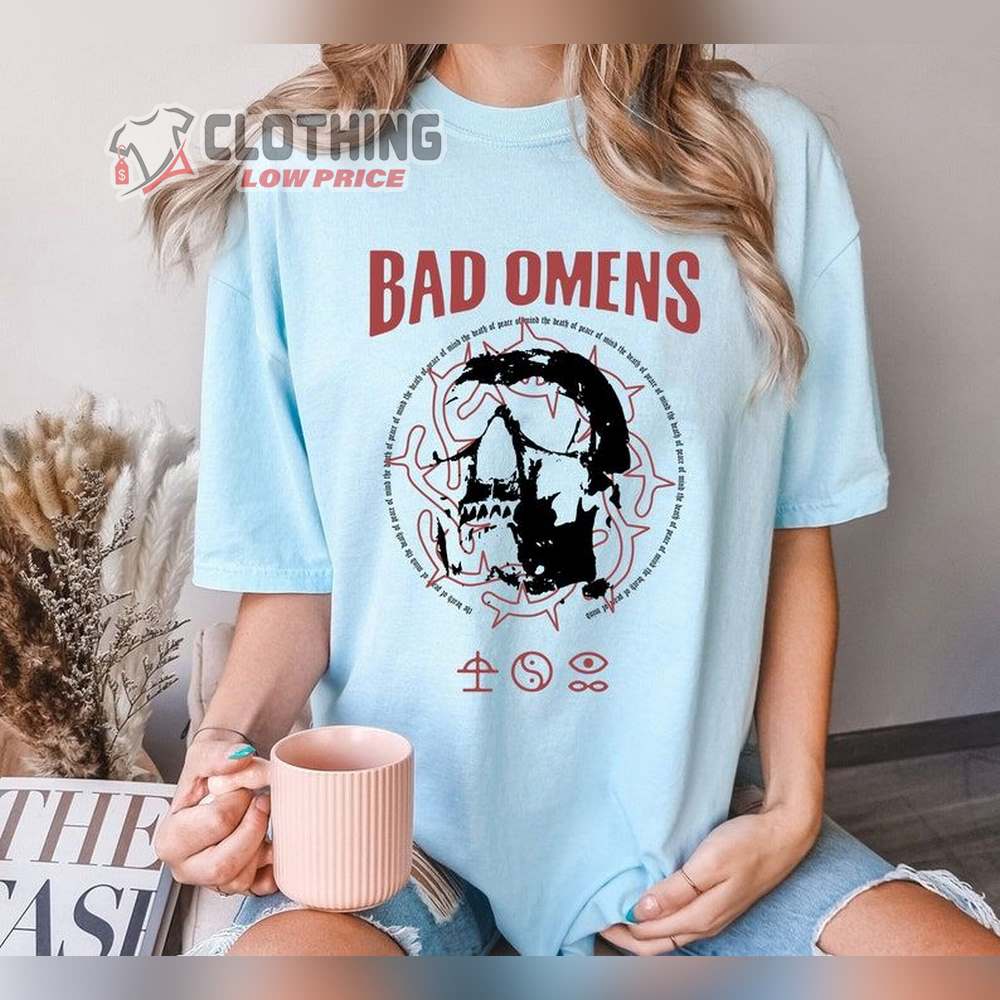 Fade Reaper Tee Bad Omens Double Side T-shirt Band Track List 