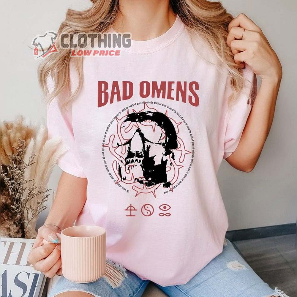 Fade Reaper Tee Bad Omens Shirt Band Track List 2023 Merch The