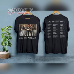 Zac Brown Band World Tour 2 Sides Tee Merch, From The Fire Tour 2023 T-Shirt, Zac Brown Band Tour Merch