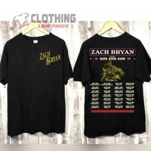 Zach Bryan Tour 2023 Merch, Zach Bryan Burn Burn Burn Tour 2023 Shirt, Zach Bryan Tour Dates 2023 T- Shirt