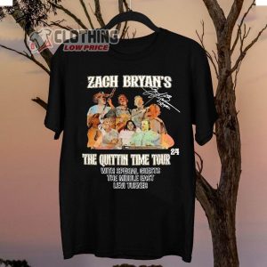 New Zach Bryan The Quittin Time Tour Shirt, Zach Bryan Merch, Country Music Zach Tee, Zach Bryan Fan Gift