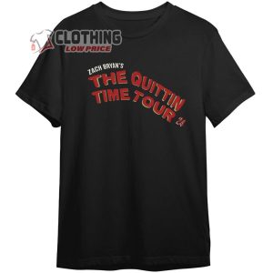Unisex Zach Bryan Shirt, The Quittin Time Tour 2024 T-Shirt, The Quittin Time Tour Merch, Zach Bryan Retro Tee Gift