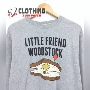 Rare!! Woodstock Sweatshirt Big Print Woodstock Snoopy Spellout Little Friend Woodstock Pullover Jumper Crewneck Peanuts Cartoon
