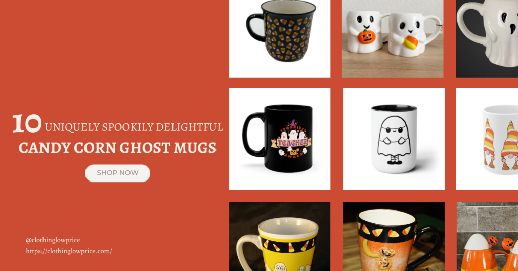 10 Uniquely Spookily Delightful Candy Corn Ghost Mugs