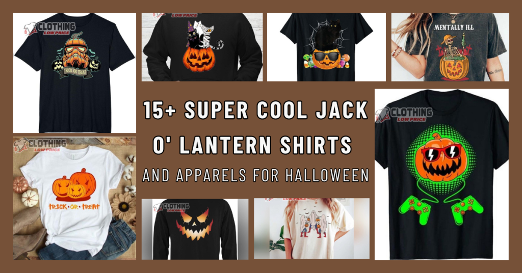 15+ Super Cool Jack O' Lantern Shirts And Other Apparels for Halloween