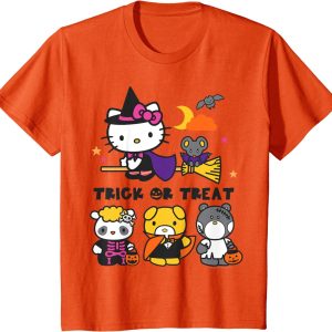 16Hello Kitty Pumpkin and Friends Halloween Tee Shirt T Shirt