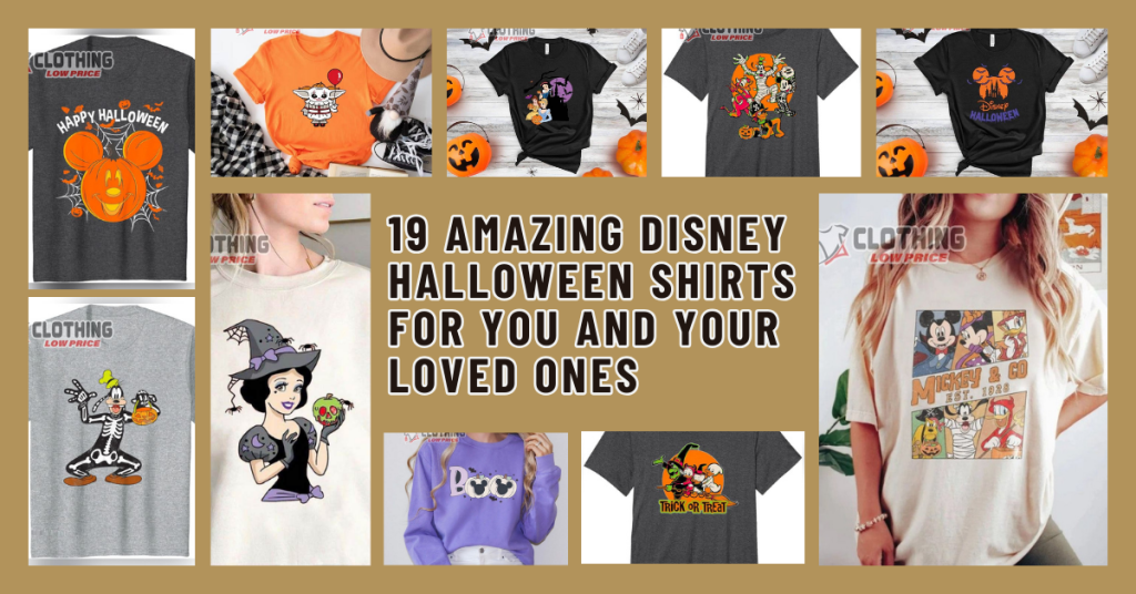19 Amazing Disney Halloween Shirts for You and Your Loved Ones