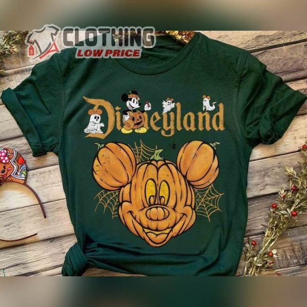 Cute Disney Mickey Mouse Spooky Season Costume Halloween Floral Shirt, Mickey’S Not So Scary Party Tee, Disneyland Family Holiday Gift