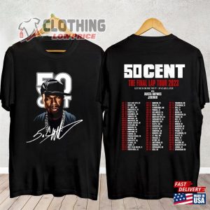 50 Cent The Final Lap Tour 2023 Shirt, 50 Cent Tickets 2023 Shirt, 50 Cent Album T- Shirt, 50 Cent Tickets 2023 Merch