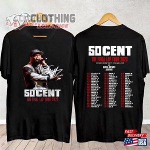 50 Cent World Tour 2023 Shirt, 50 Cent The Final Lap Concert 2023 Shirt, 50 Cent Concert Merch