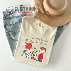 A Charlie Brown Christmas Vintage Tee, Snoopy Halloween Brown Christmas Tree Shirt